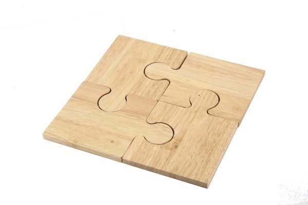 Wooden Jigsaw Puzzle 4 Piece Coasters