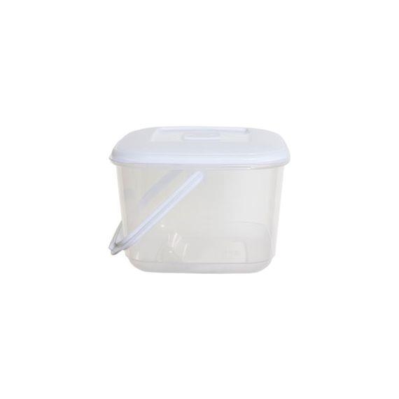 Whitefurze 6L Food Storage White Canister with Handle