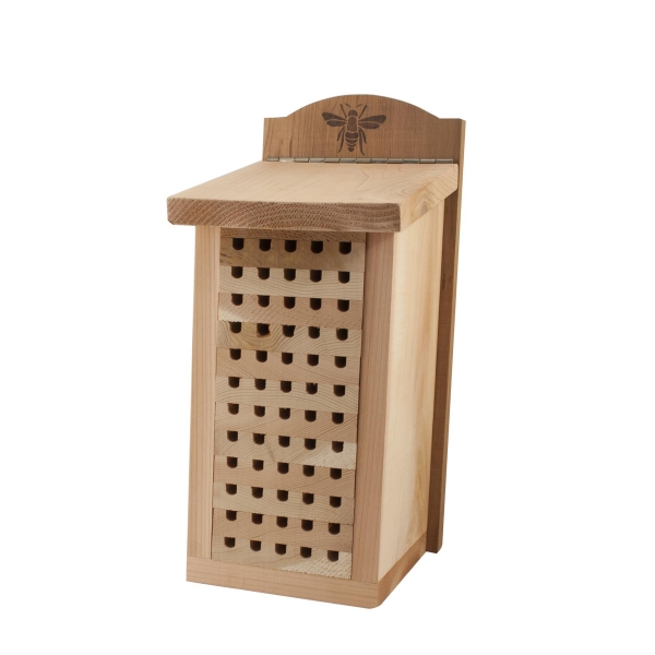 Heavy Duty Mason Bee House with Removable Cleaning Trays Wooden
