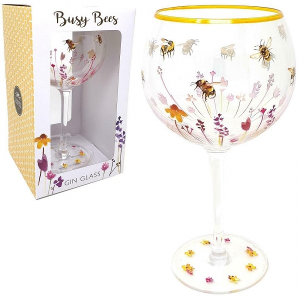 Busy Bee Design Gin Glass