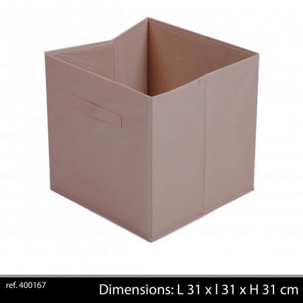 Fabric Storage Cube 30x31x31cm Taupe