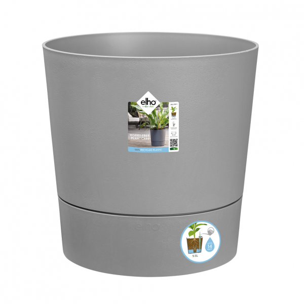 Greensense Aqua Care Round 43CM Light Concrete Flower Pot