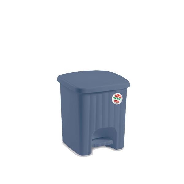 Square Dust Bin Pedalina Palace 4.5 Litres Blue