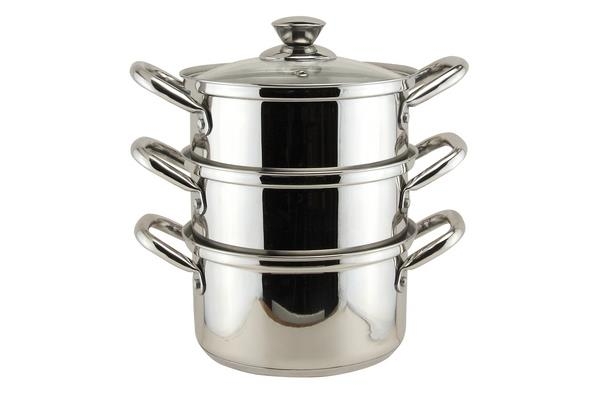 Stainless Steel Induction Steamer Set 20cm