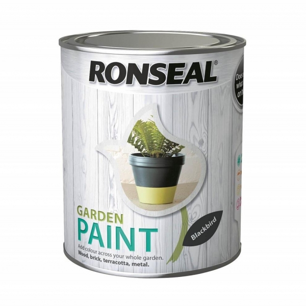 Ronseal Garden Paint Black Bird 750ml