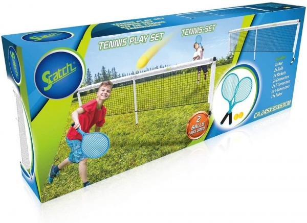 Tennis play Net and Racket Set Combo Free Standing For Badminton