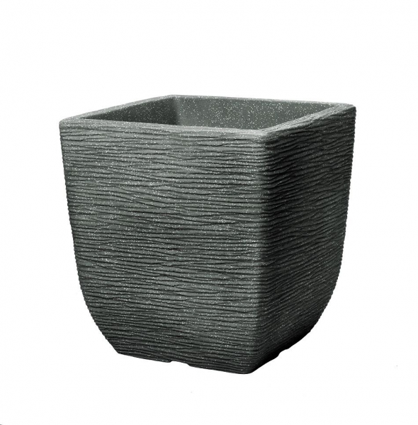 38cm Cotswold Square Planter Marble Green