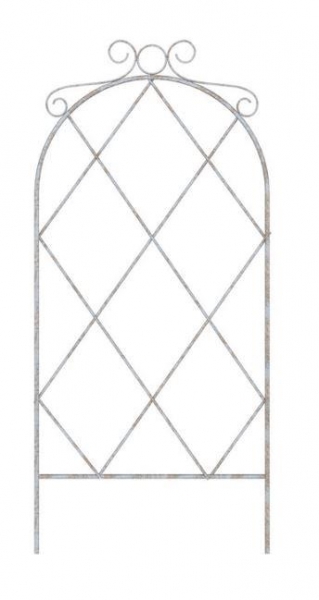 French Country Scroll Pot Trellis Distressed White 91cm