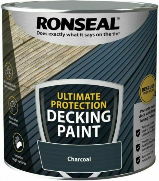 Ronseal Ultimate Protection Decking Paint Charcoal 2.5L