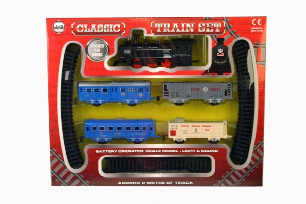 Classic Battery Operated Train Set with Tracks