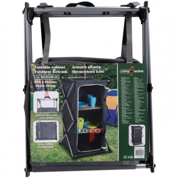 Portable Camping Folding Storage Cabinet with 3 Layer