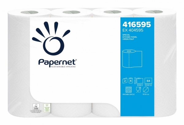 Papernet 2 Ply Kitchen Towel 4 rolls x 8 packs, 32 rolls