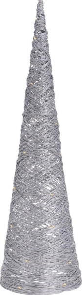 CONE WITH 30LED 60CM SILVER