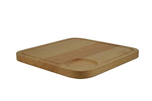 Naturals Wooden Square Board with Groove and Racess
