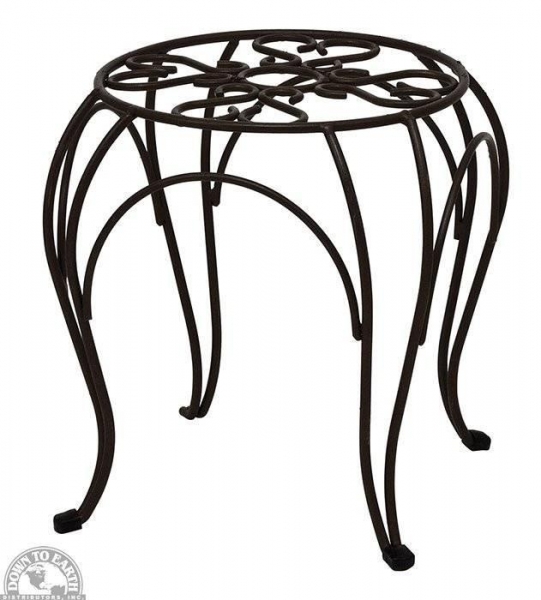 Cameo Plant Stand Round Top Brown
