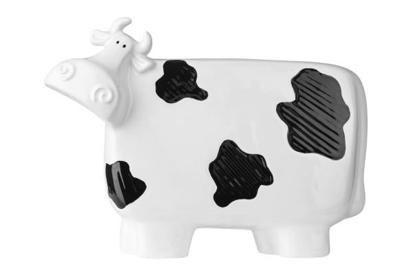 Premier Housewares Large Cow Ceramic Ornament W32 x D9 x H24 cm