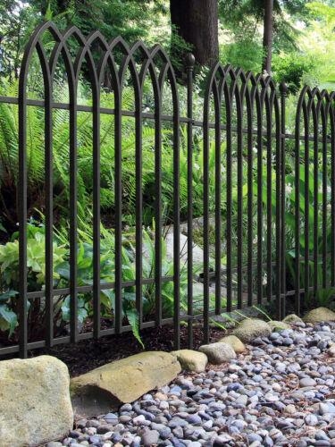 Gothic Fence Section Black 92x121cm