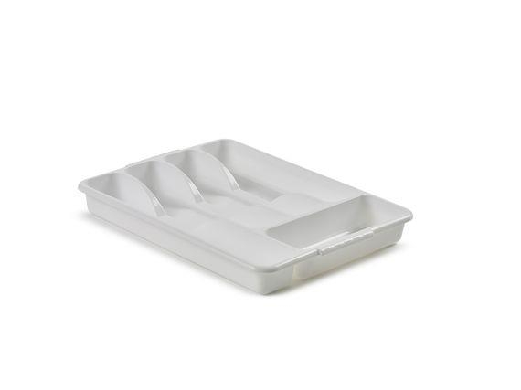 35cm Cutlery Tray Plastic White