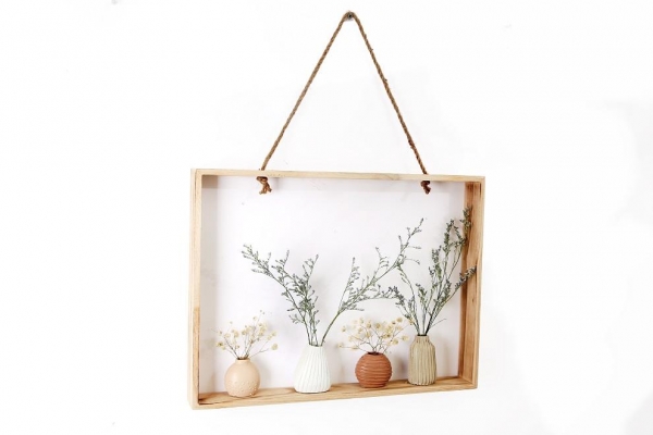 Dry Flowers IN Hanging Frame with Rope