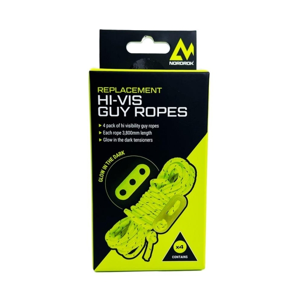 4pk Hi-Vis Guy Ropes