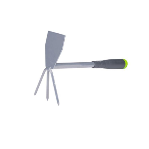 30cm Garden Cultivator and Hoe Metal Base Plastic Handle for Soil and Weeding