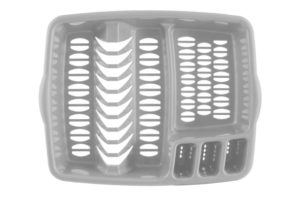 Dish Drainer Platinum 9x46x37cm