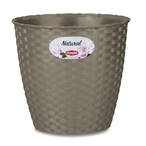 Natural Pot Dia 29 cm Dove Grey Elegant Indoor Outdoor Planter for Medium Plants