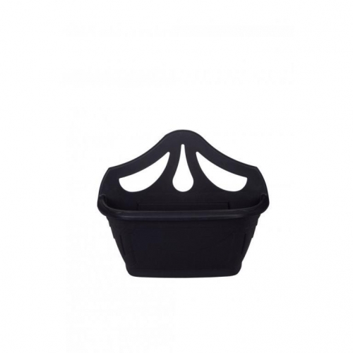 Whitefurze Venetian Terracotta Black Wall Planter 42cm