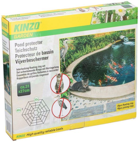 20pcs Floating Pond Protector Heron Cat Guard Net Cover 20 Hexagonal Fish Guards