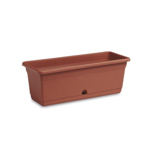 Portofino Flower Box 40cm Terracotta Self Watering Outdoor Planter 9L Durable