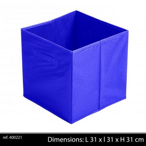 Fabric Storage Cube 31X 31 X31 Cm Royal Blue