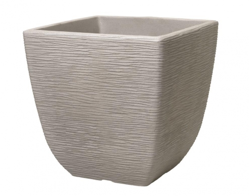 38cm Cotswold Square Planter Limestone Grey