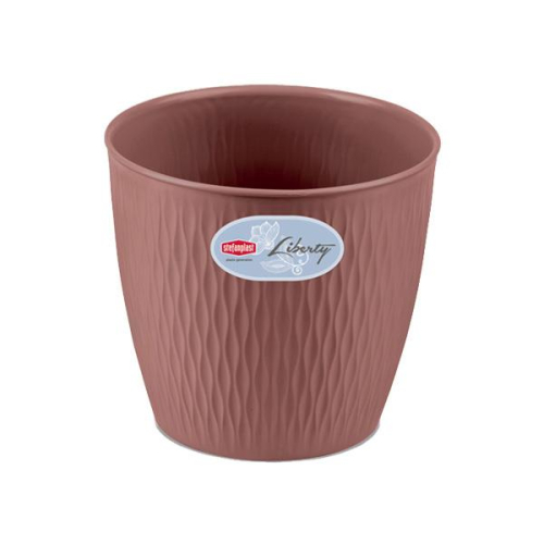 Liberty Pot 20 cm Quartz Grey Indoor Outdoor Planter 4.6L Modern Lightweight