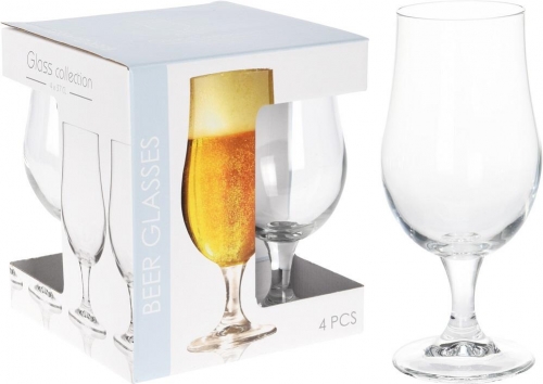 BEER GLASS 370ML SET 4PCS