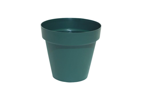 37cm Green Cascade Pot Durable Plastic with Wheels for Easy Plant Mobility