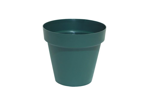 37cm Green Cascade Pot Durable Plastic with Wheels for Easy Plant Mobility