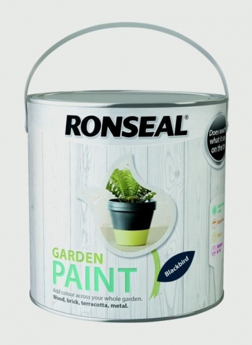 Ronseal Garden Paint Black Bird 2.5L