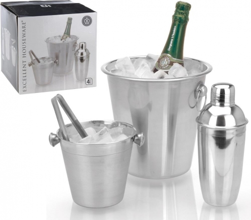 BAR SET 4PCS STAINLESS STEEL