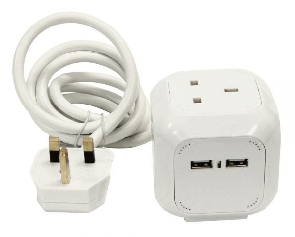 2 plug to 4 plug outlet