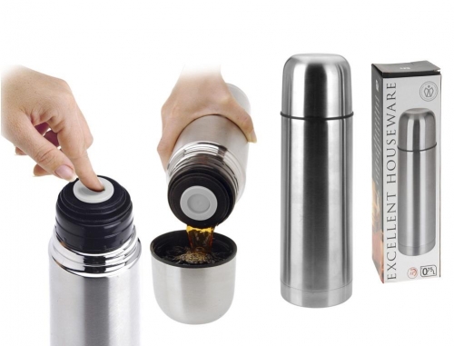 Stainless Steel Vacuum Flask Bullitt with Insulated Lid - Drinkware Lightweight Thermal Insulation Stylish Water Bottles Bottled Mug Tumbler Portable