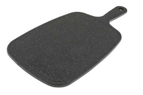 PP Granite Cutting Board with Handle 41x20 cm Anti Bacterial Juice Groove