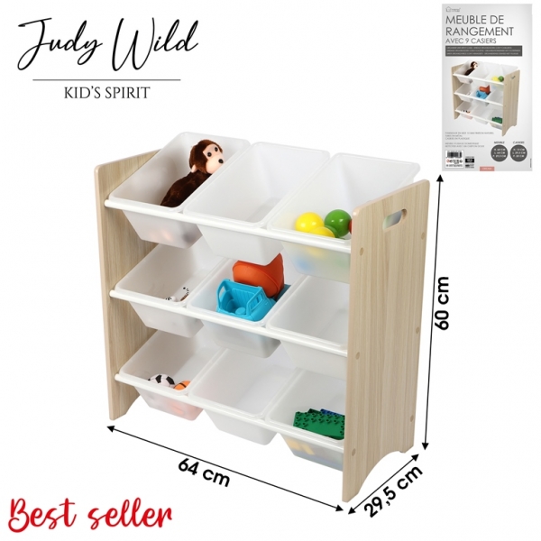 Kids Storage Shelf 9 Cases