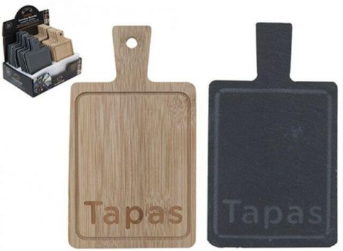Square Appetizer Tapas Serving Board with Handle