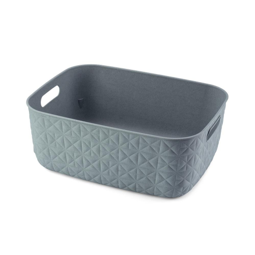 Softex Basket Medium 12.5L Teal Plastic Storage Bin Soft Touch Durable
