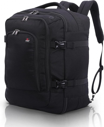 5 CITIES 45x36x20 easyJet Cabin Bag Hand Luggage Flight Bag Black