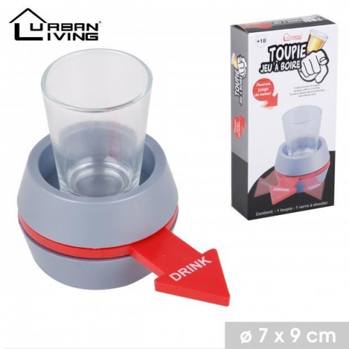 Spinning Shot Top Drinking Glass Game
