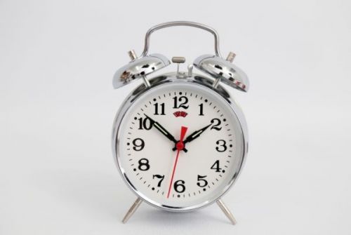 16cm Antique Style Wind Up Alarm Table Clock