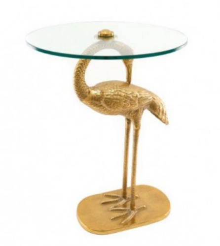Flamingo Table With Glass Top