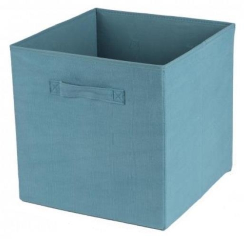 CORDUROY STORAGE BOX 31X31CM STORM