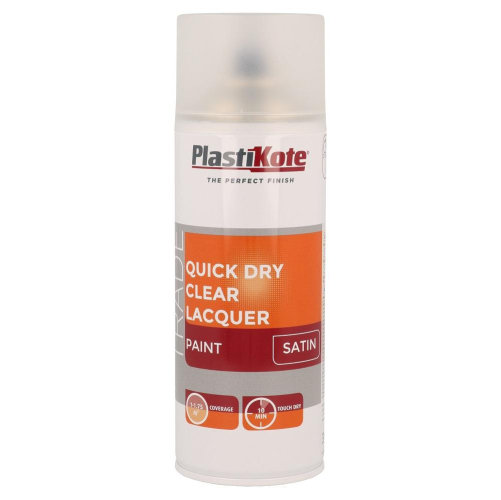 Quick Dry Clear Lacquer Satin Clear 400ml Protect Enhance and Dry Quickly